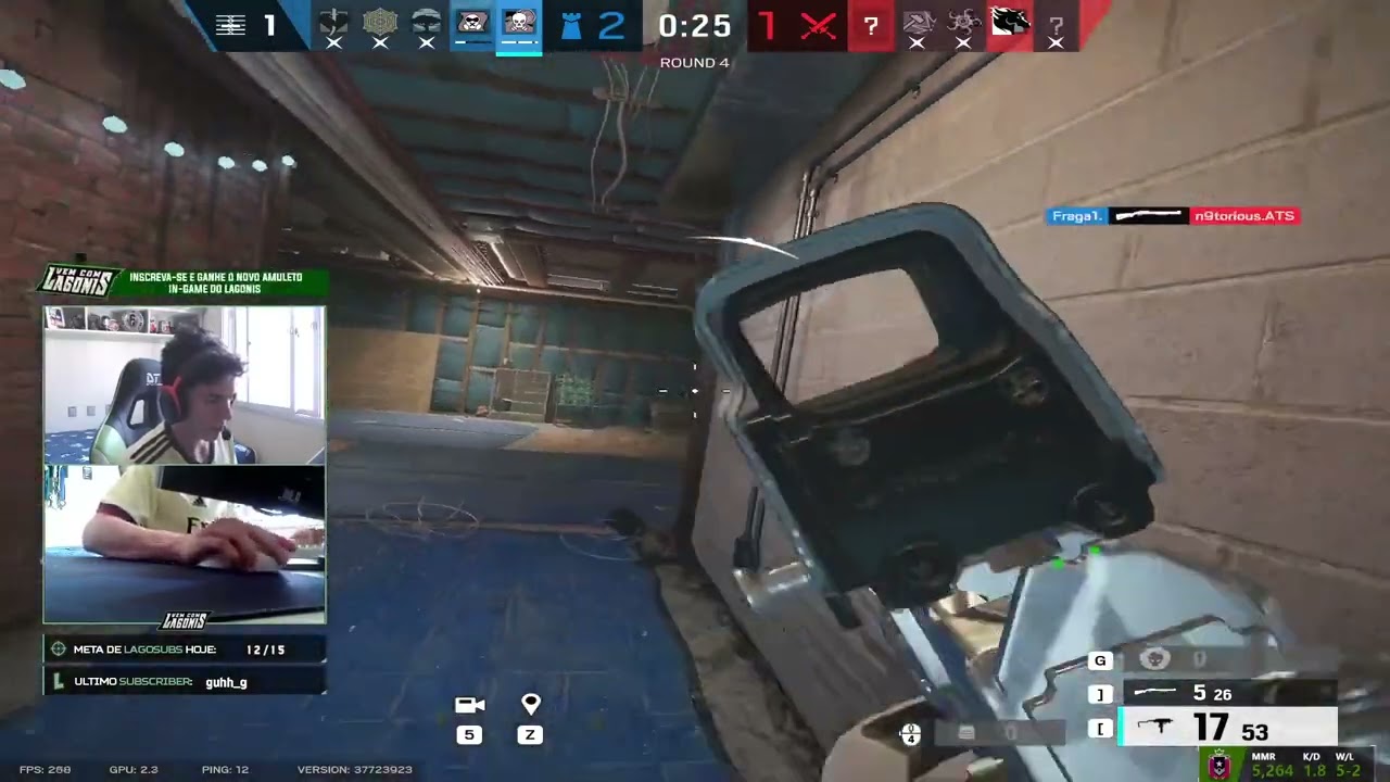 LAGONIS PRESENCIANDO O SHOW DO FRAGA COM UM 4K MONSTRO - MELHORES MOMENTOS RAINBOW SIX SIEGE
