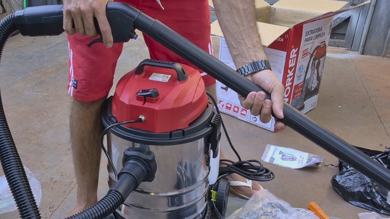 ✅️ UNBOXING EQUIPAMENTO EXTRATORA/LIMPEZA PROFISSIONAL WORKER 1400W 25 LITROS #unboxing