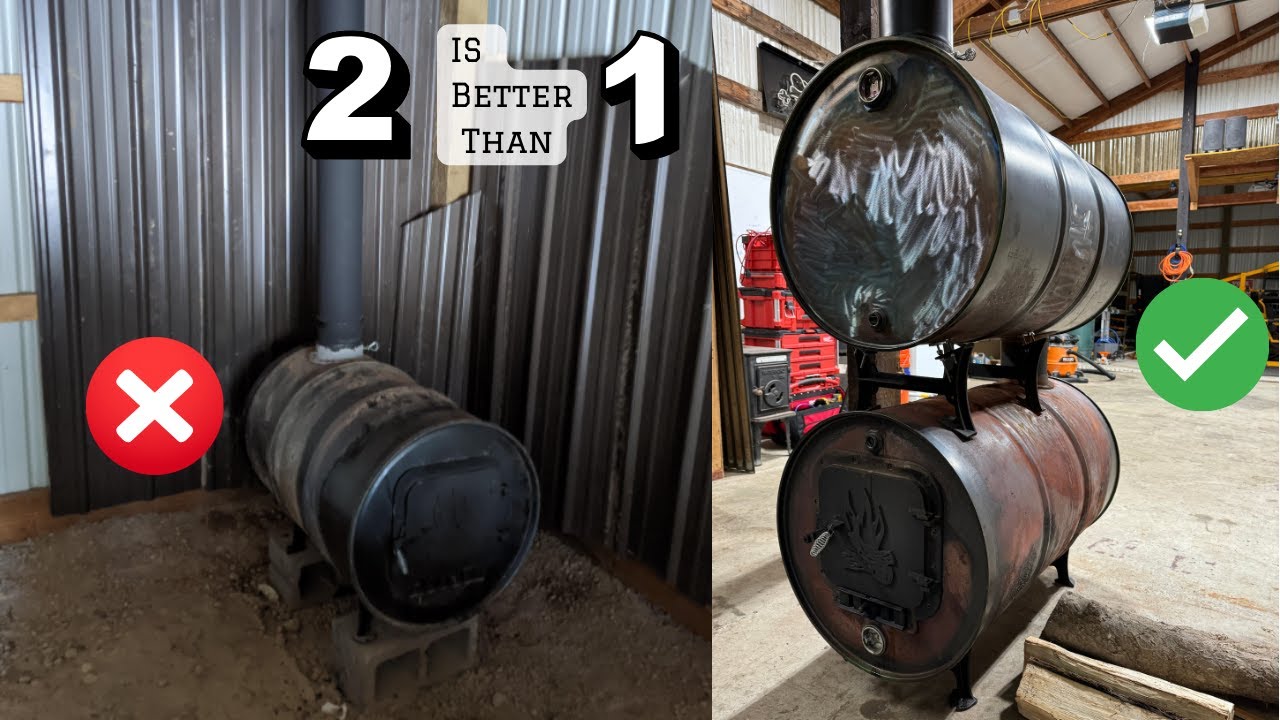 Double Barrel Woodstove EXPLAINED!