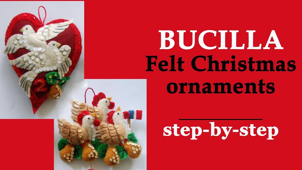 Фетровые елочные игрушки Bucilla