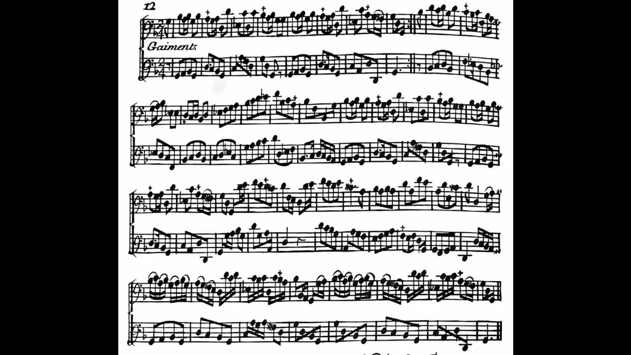 Mr. Boismortier Sonata VI, Œuvre 66