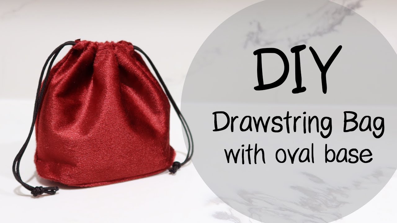 DIY Drawstring Bag with Oval Base | DIY DICE BAG 🎲