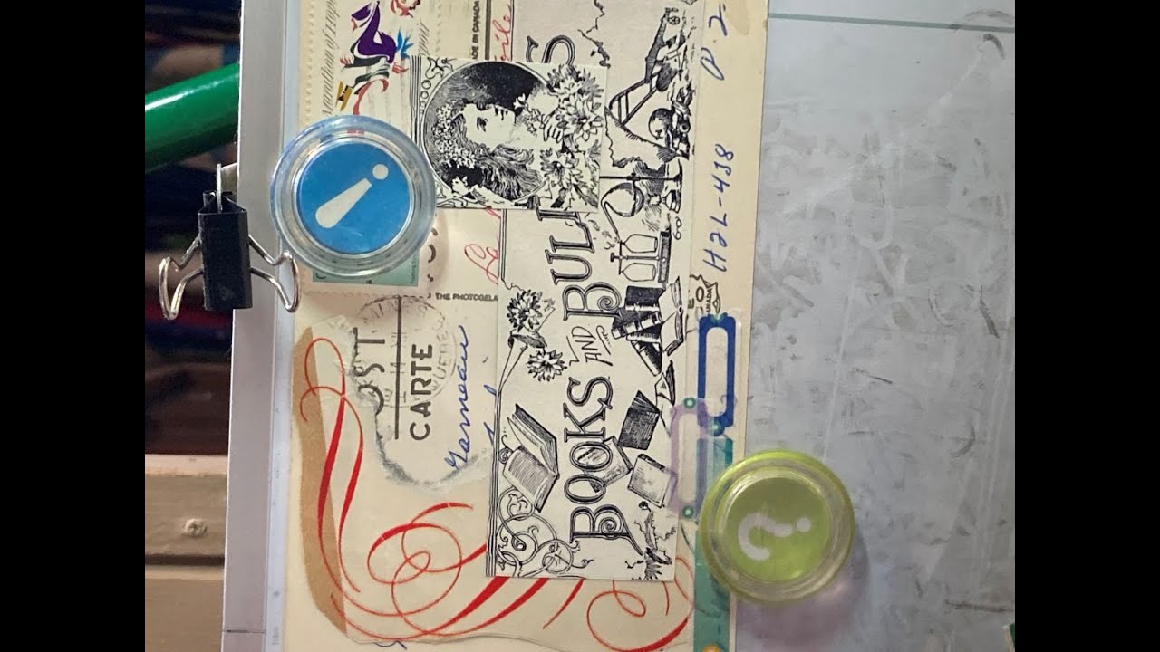 Collaging on postcards - new challenge with Lori Padilla of @pilesofparagraphs 