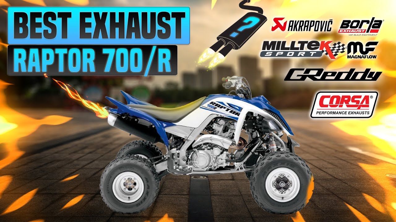 Yamaha Raptor 700 /700R Exhaust Sound🔥Akrapovic,Big Gun,FMF,HMF,LV,Pro Circuit,Sparks,Yoshimura