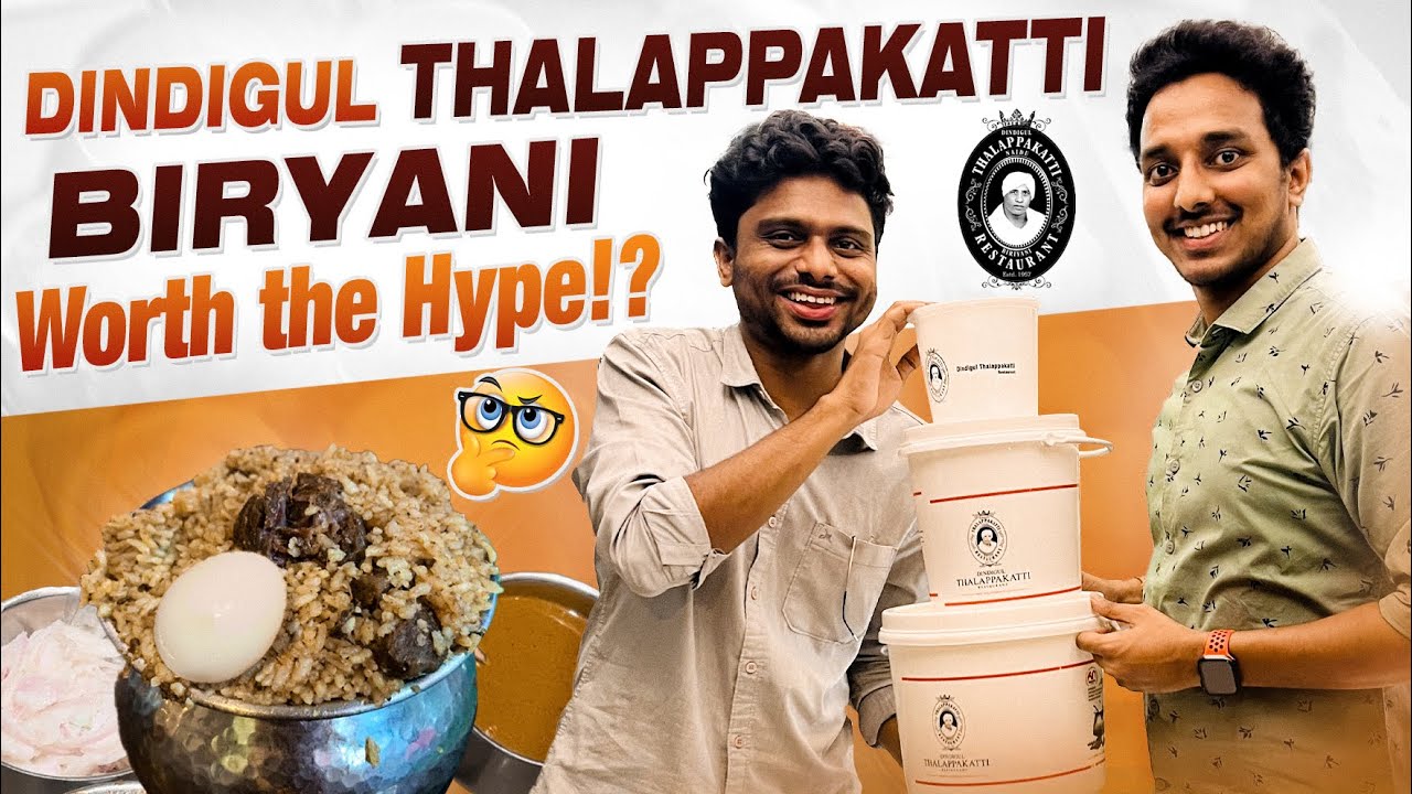 Chennai’s Famous Dindigul Thalappakatti Biryani Ft.@ChaiBisketFood Ejaz | Chennai Food Vlogs Ep-03