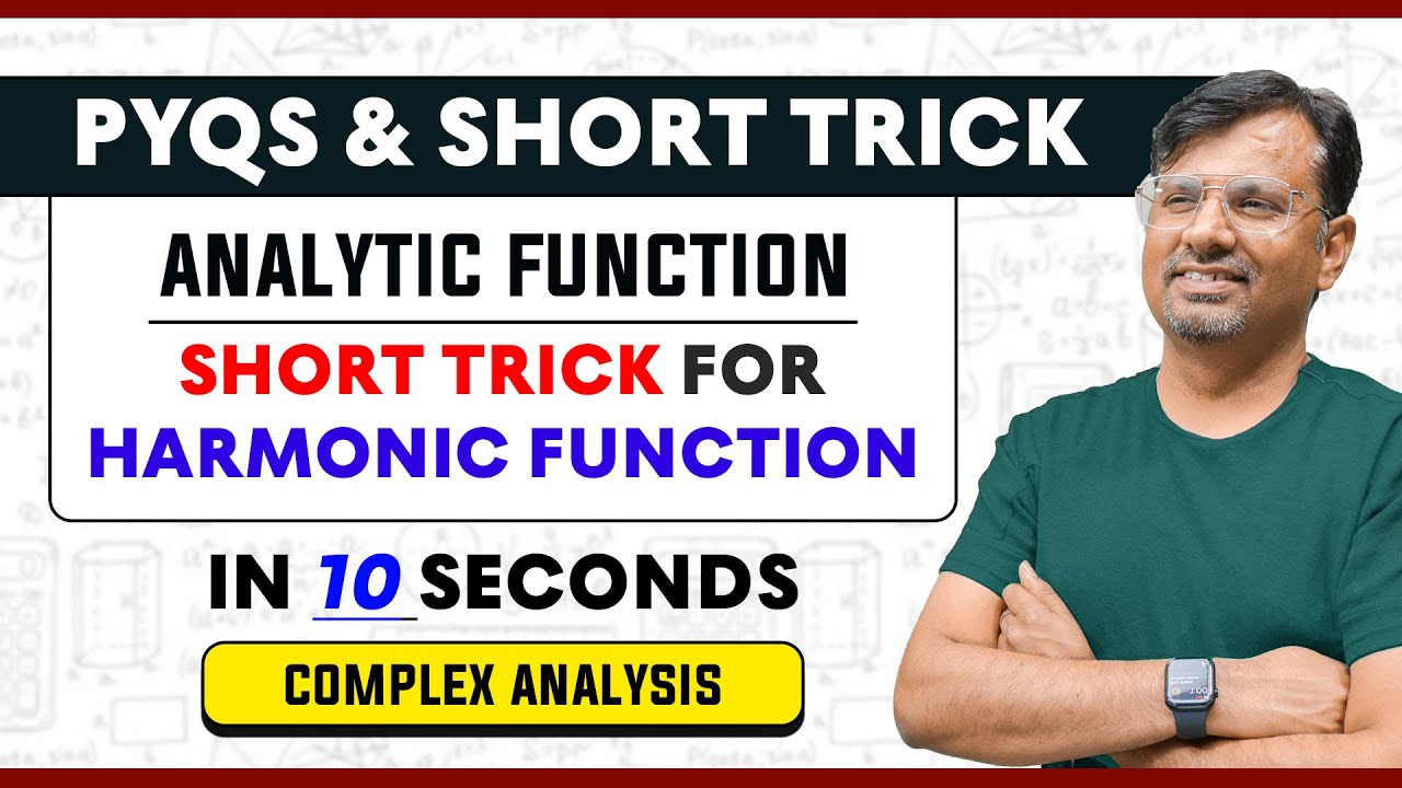 Analytic Function | Harmonic Function | Short Trick By Gp sir