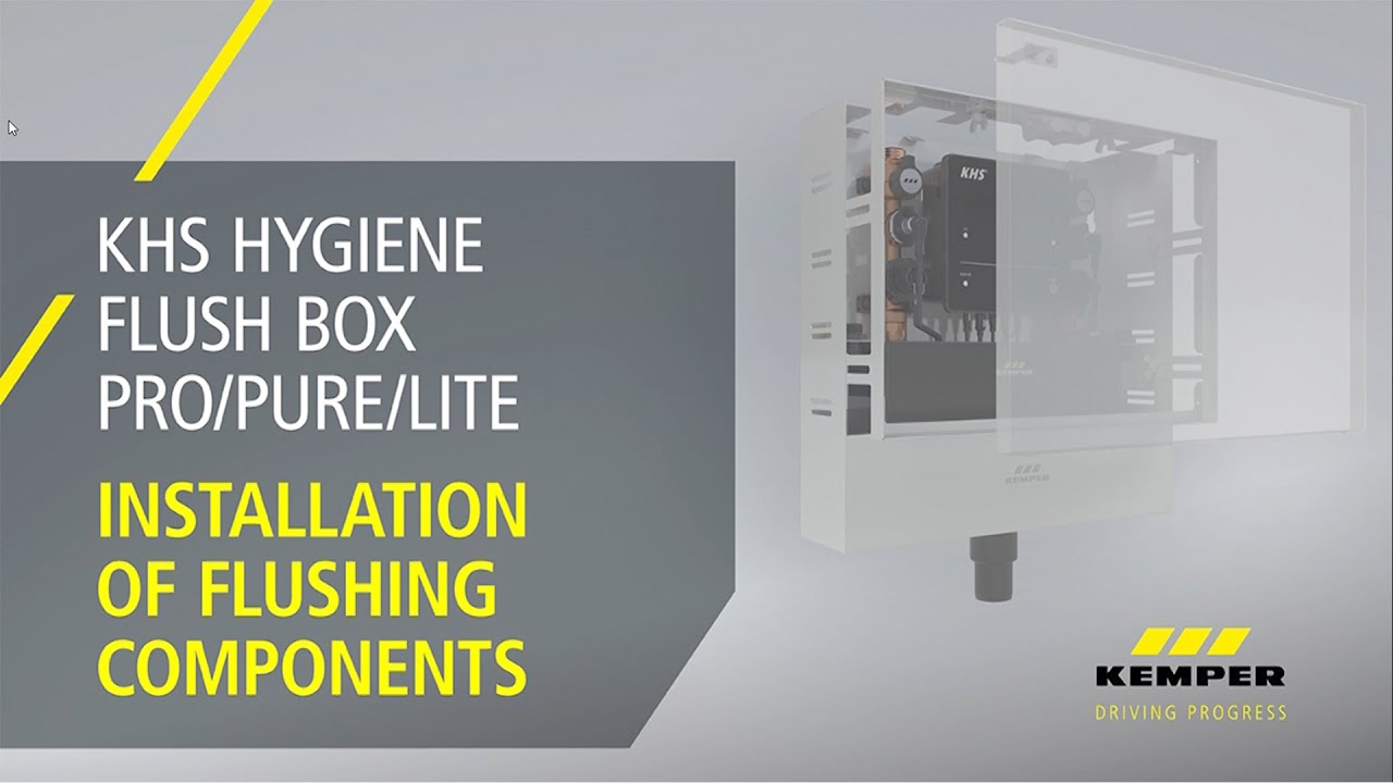 Installation of Flushing Components KHS Hygiene Flush Box PRO PURE LITE (English)