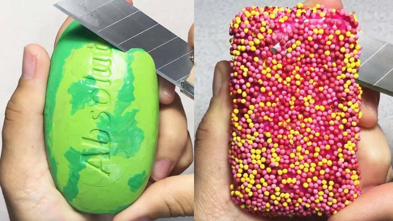 Asmr Soap Carving: Relaxing ASMR and Satisfying Soap Cutting Videos #8