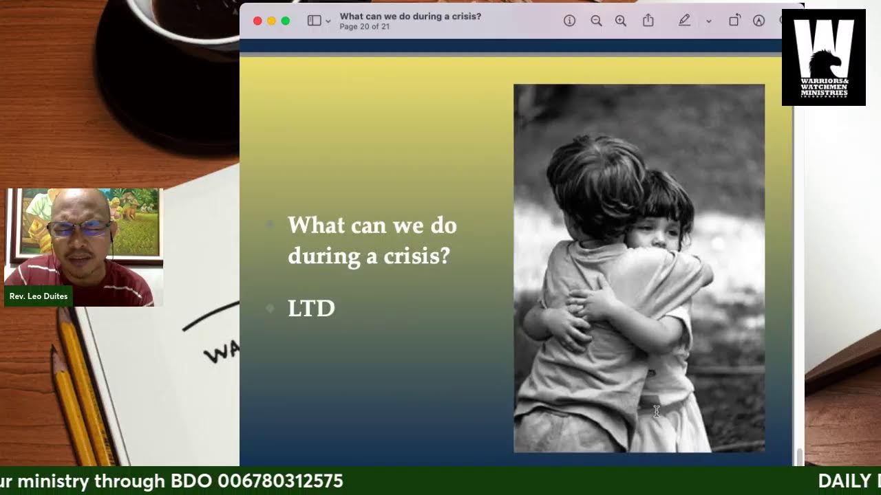 WHAT CAN WE DO DURING A CRISIS?