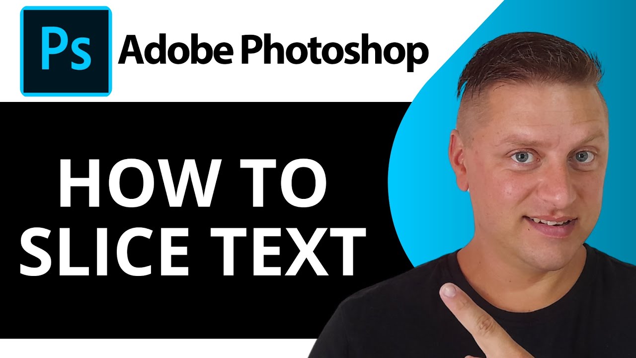 How to Slice Text in Photoshop | Adobe Photoshop Tutorial 2025
