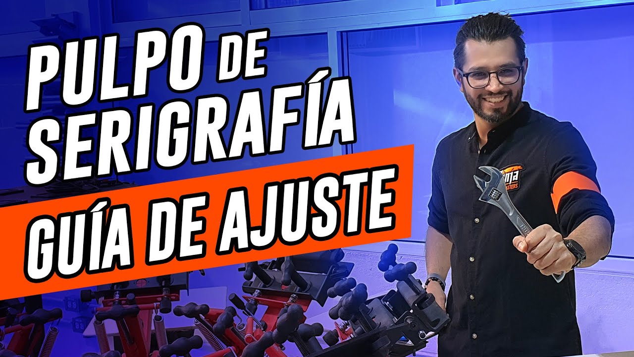 ¿Cómo ajustar tu pulpo de serigrafía? ✅ Paso a paso 🧐