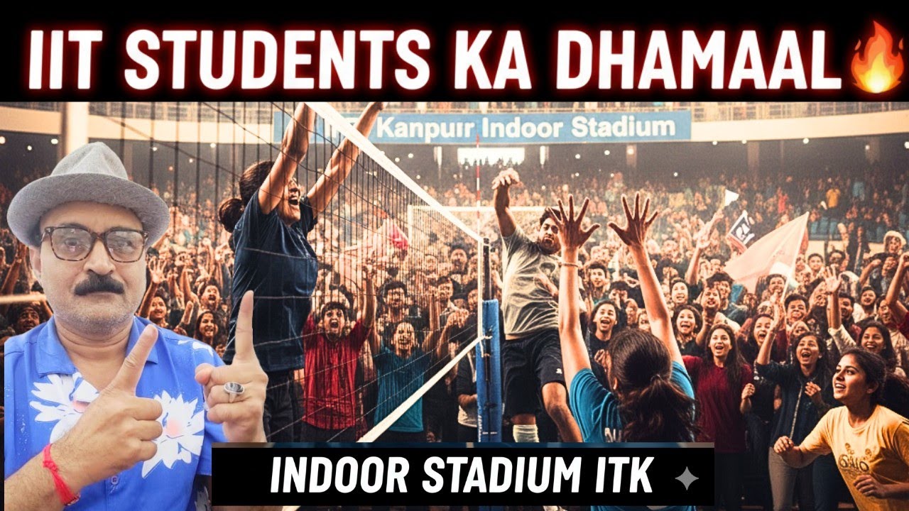 IIT Students Ka Jabardast Volleyball Match | Indoor Stadium Kanpur |