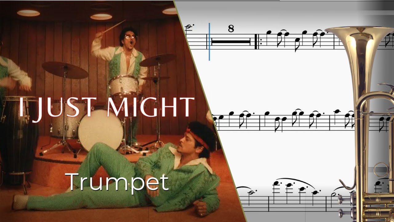 Bruno Mars – I Just Might 🎵 | Trumpet Sheet Music (Scrolling Score)