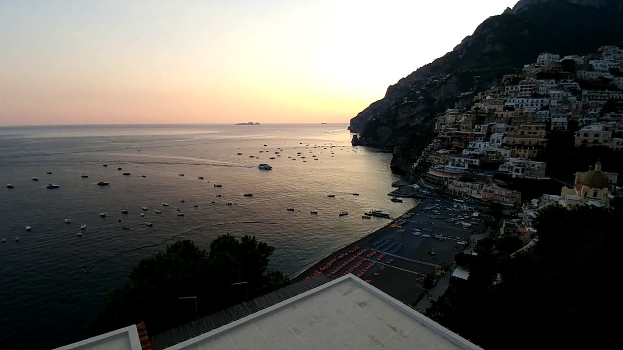Beautiful sunset in Positano - Best Place to Visit in Italy