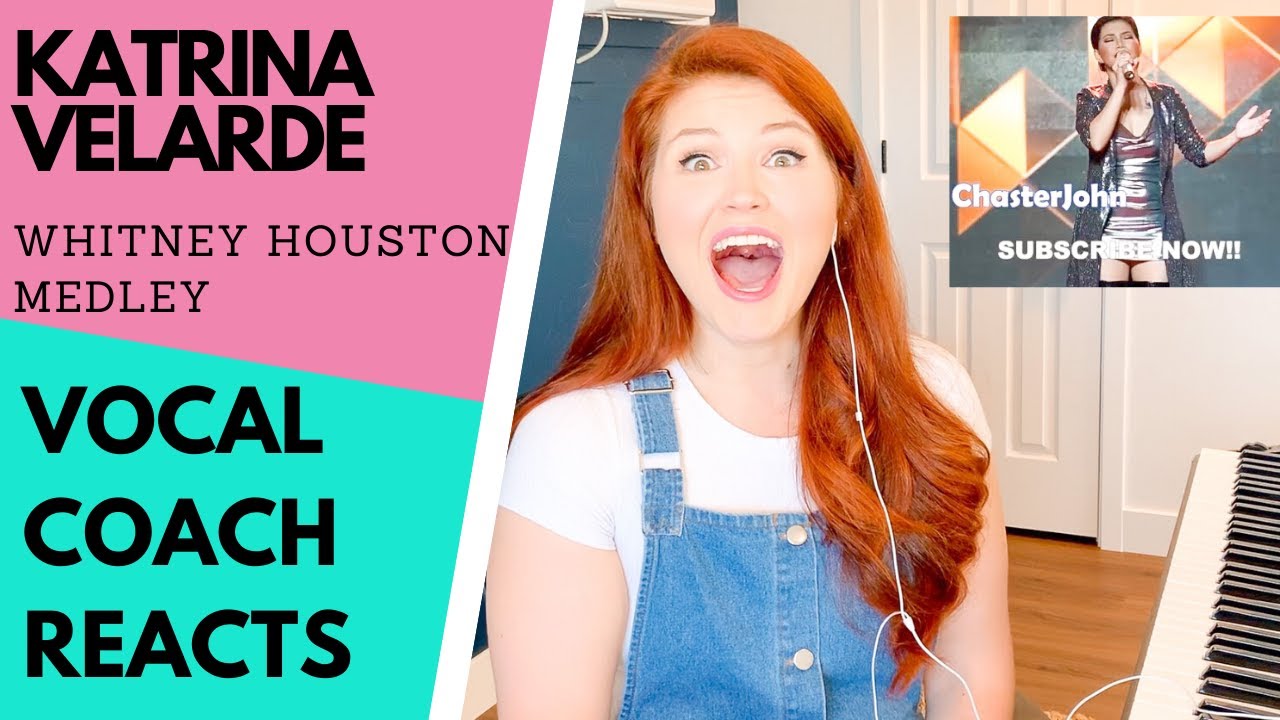 Vocal Coach reacts to KATRINA VELARDE singing a Whitney Houston Medley