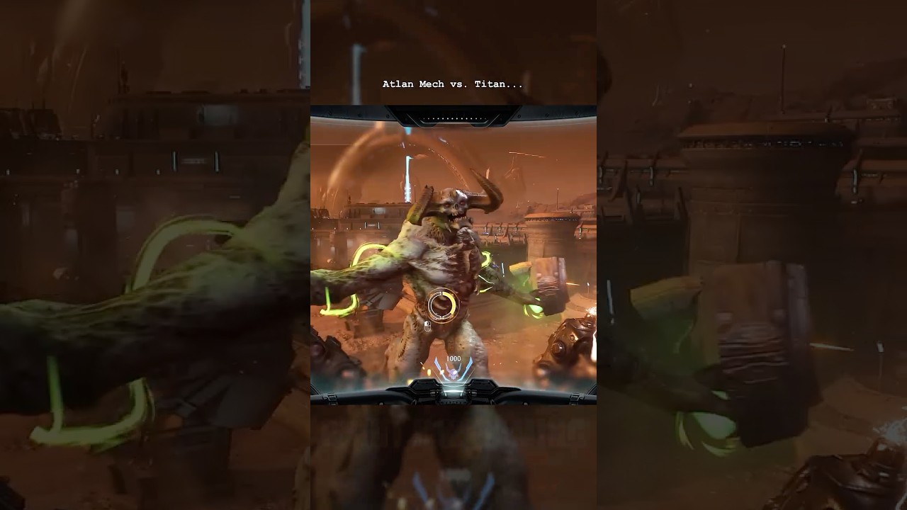 Slayer + Atlan Mech vs. Titans...🤖DOOM The Dark Ages