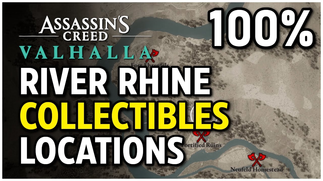 Assassin's Creed Valhalla - River Rhine: All Collectibles (River Raids)