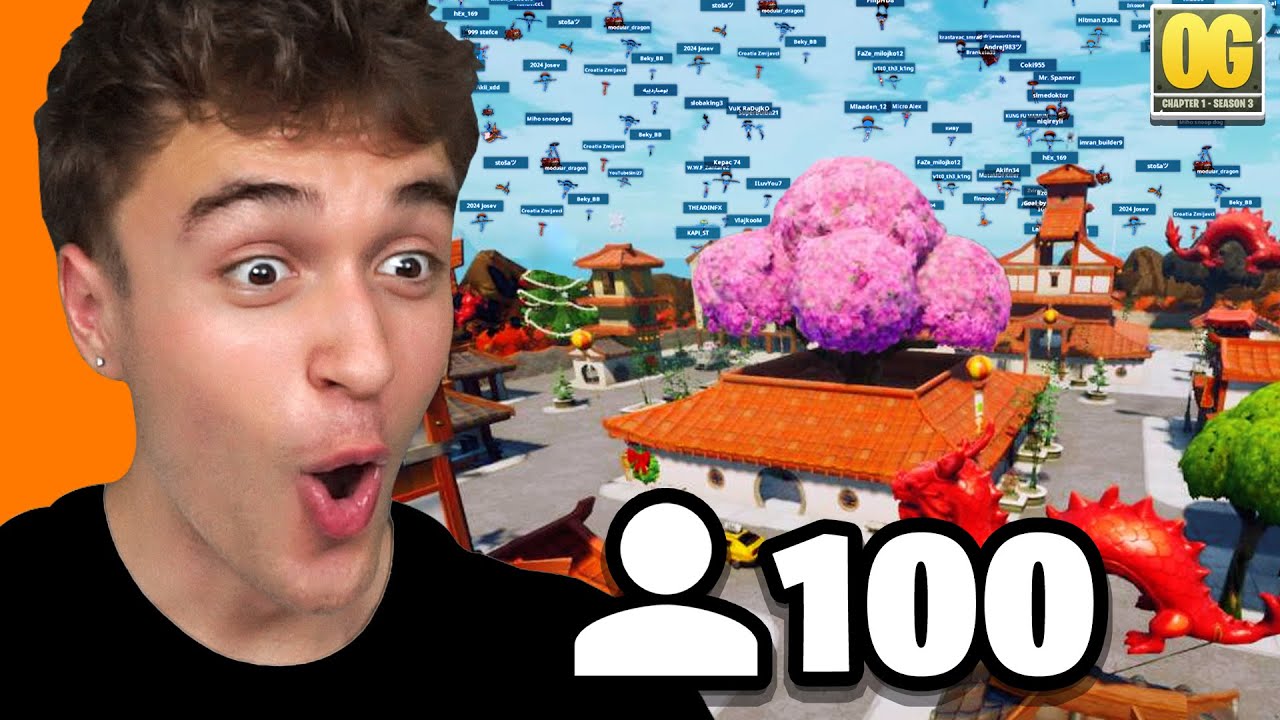 100 Igrača na Lucky Landing IZAZOV Fortnite OG Sezona 3