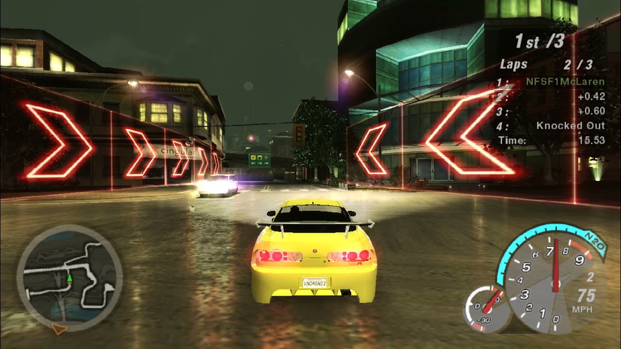 NFS Underground 2 (PC) - Acura Integra Type-R / Bayview Concrete Lap Knockout