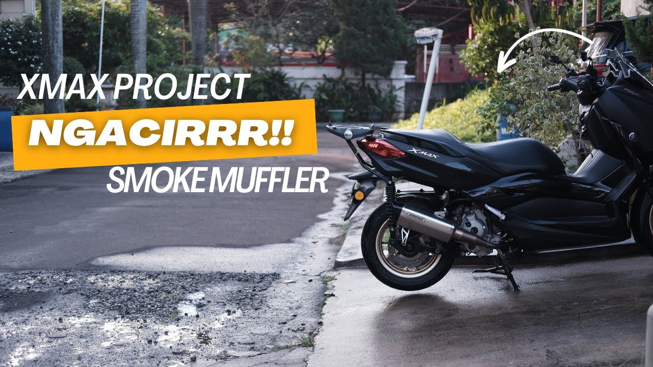 XMAX 250 GANTI KNAPOT | SMOKE MUFFLER