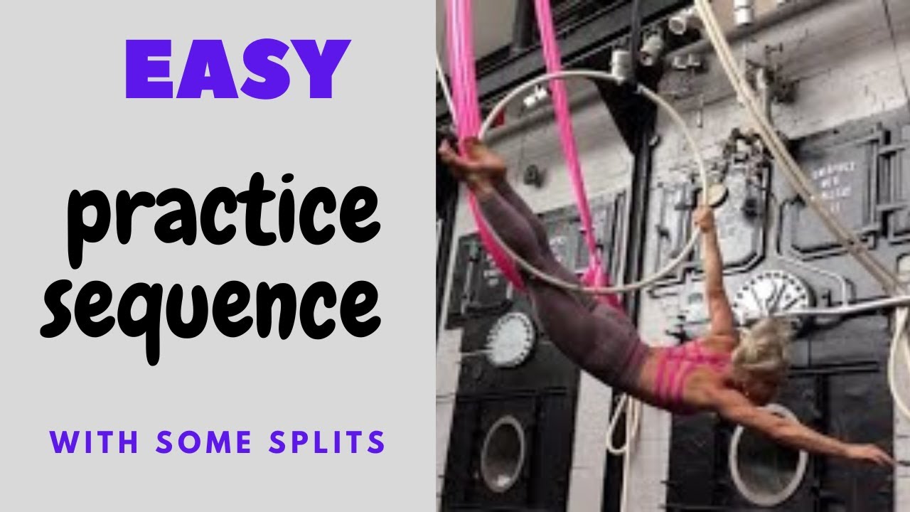 Easy practice combo on aerial hoop/Lyra