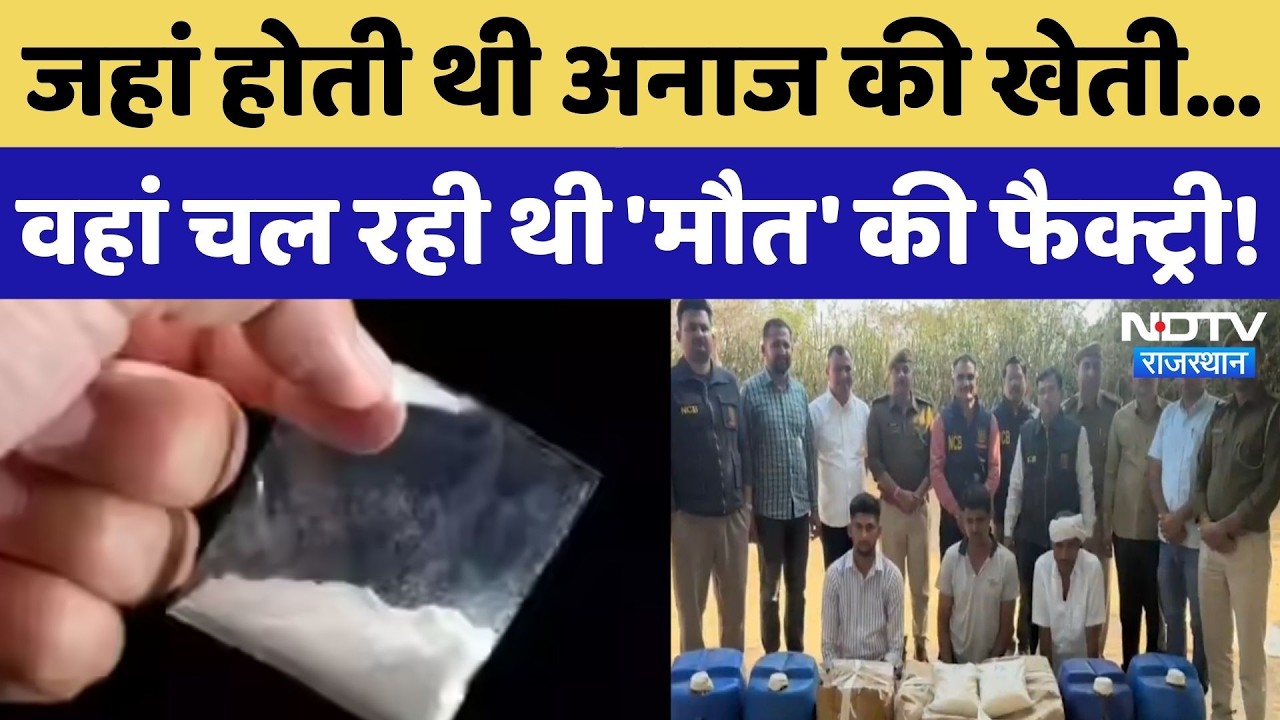 MD Drugs in Rajasthan: खेती की जमीन पर ड्रग्स का कारोबार, NCB ने ऐसे किया पर्दाफाश! Sanchore News