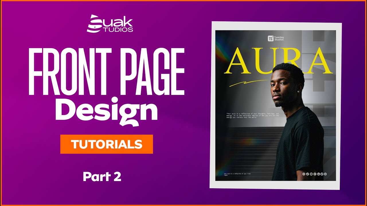 4TH LESSON | Front page design tutorial | Part 2