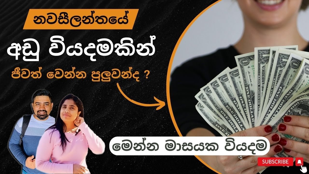 නවසීලන්තයේ මේ දවස් වල මාසයක වියදම | Living cost in New Zealand Sinhala