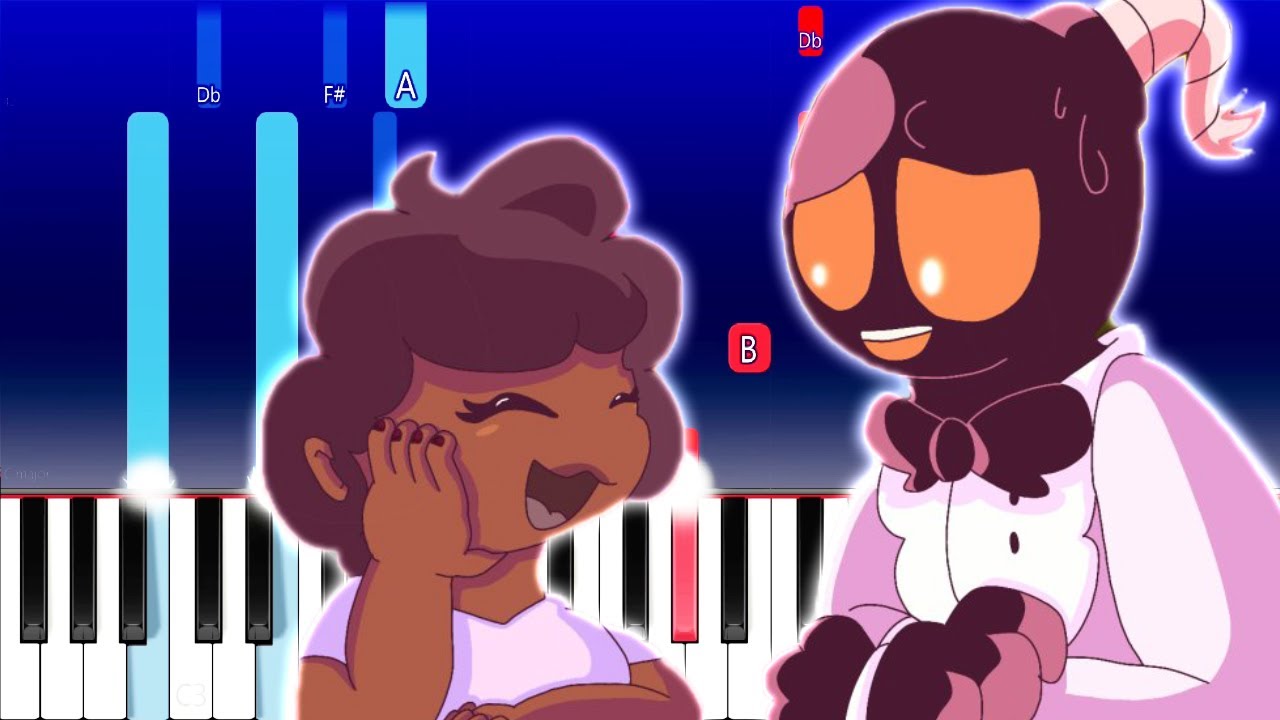 Friday Night Funkin - Whitty and Carol Date Week - Whitroll (Piano Tutorial)