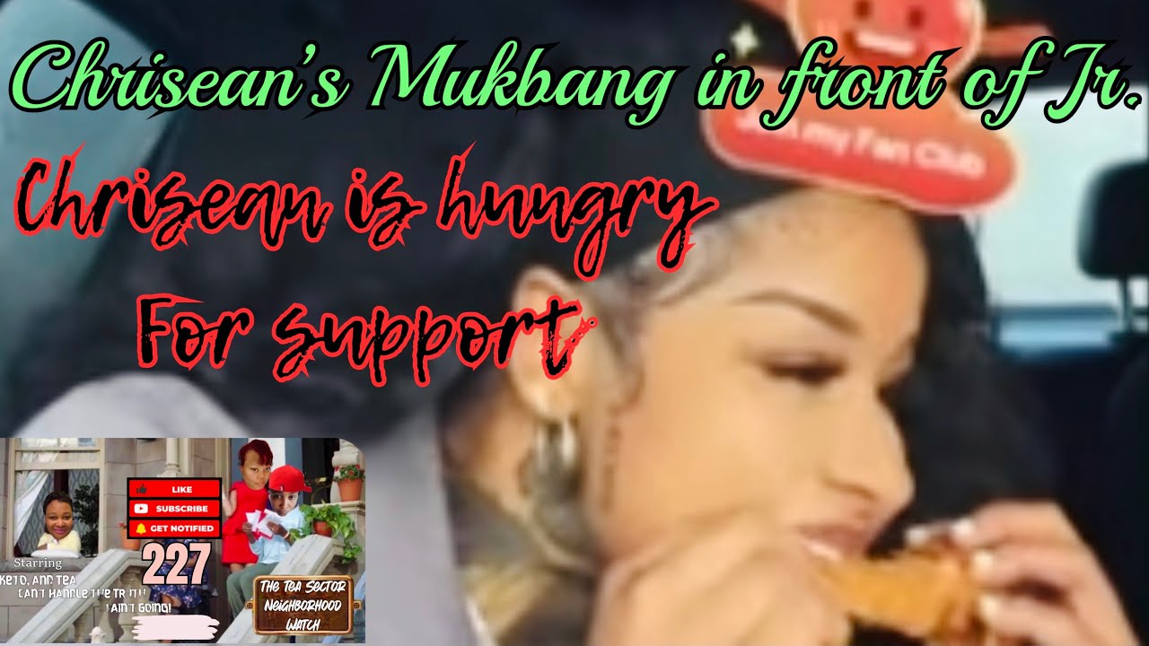 Chrisean eats a meal in front of Jr, and talk about boxing and nervous about us watching. 