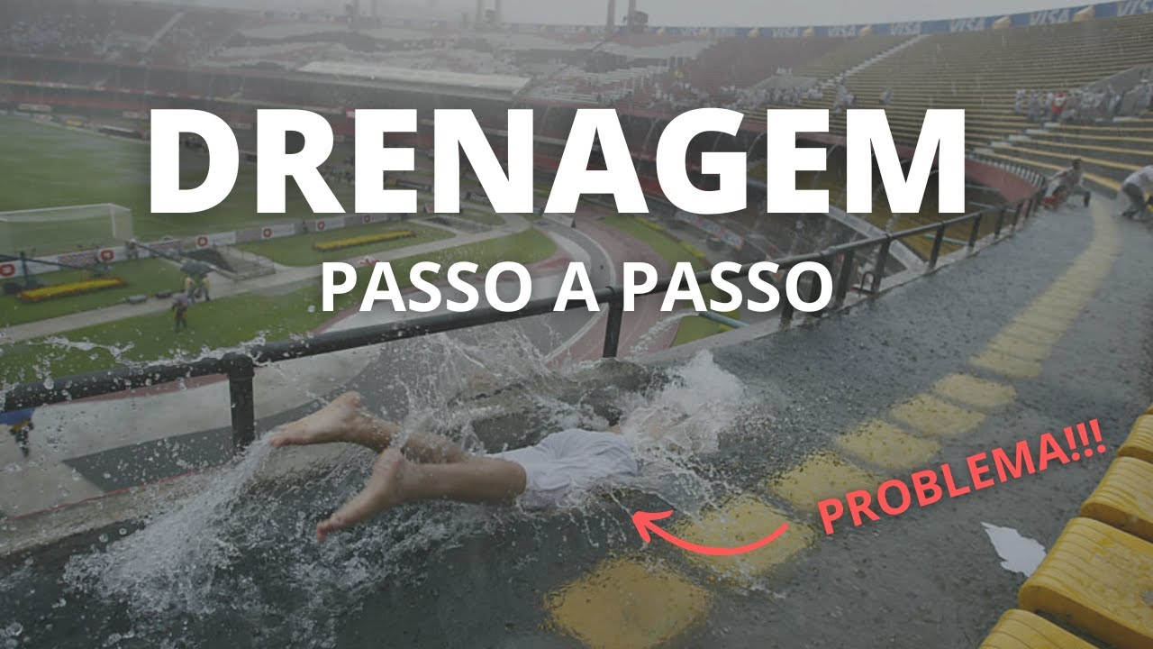 PASSO A PASSO DE DRENAGENS! (EM CAMPOS DE FUTEBOL)