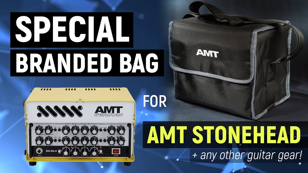 Bag for AMT Stonehead + guitar pedals (overview NO WORDS)