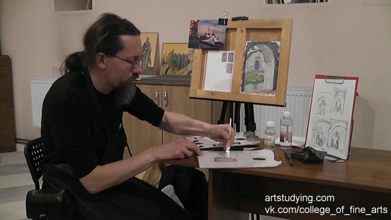 Эскизы в цвете. СПБ. январь 18. 2 часть