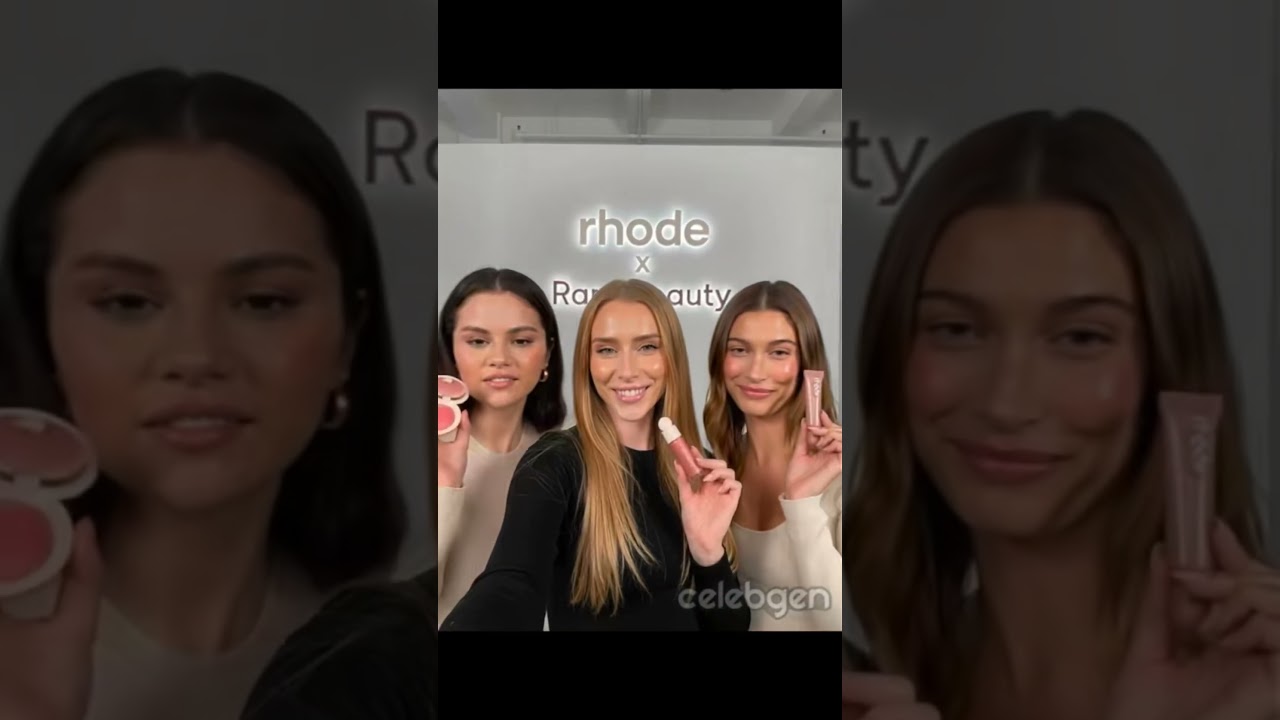 Rhode Skin x Rare Beauty #selenagomez #haileybiebers #rarebeauty #rhodeskin #selenagomezedit