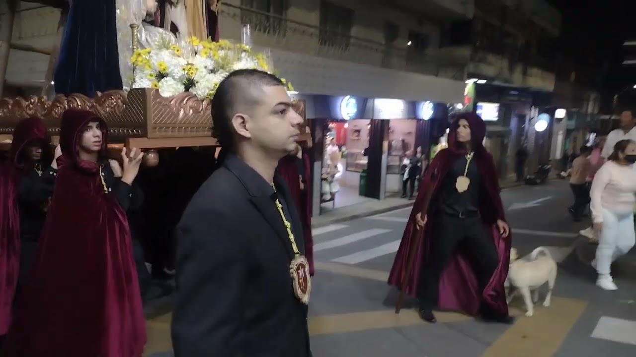 Procesión homenaje a la virgen de los dolores. 17 de Septiembre 2022. Catedral de Girardota.