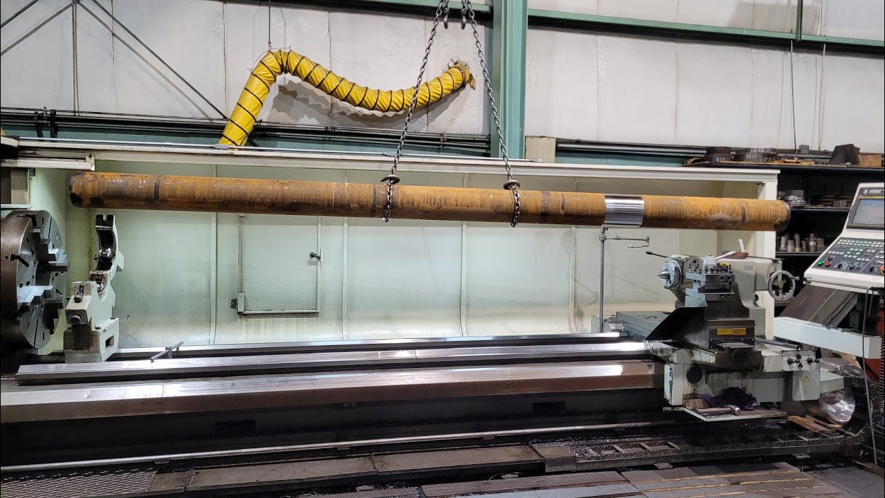 How I Deal with Long Shafts |  Lineshaft Rough & Finish | CNC Machining