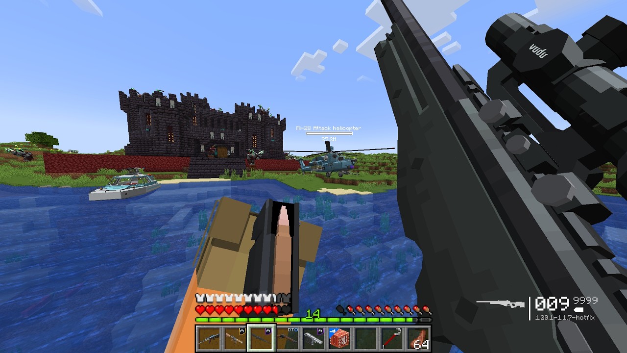 Mountain Pillagers Built a DARK Castle… So I Destroyed It with Modern Weapons