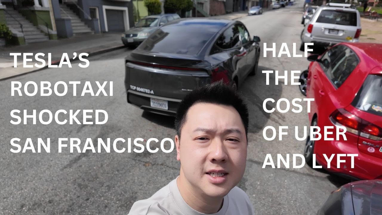 Trying Tesla’s Robotaxi for the FIRST Time in the Bay Area, San Francisco, California