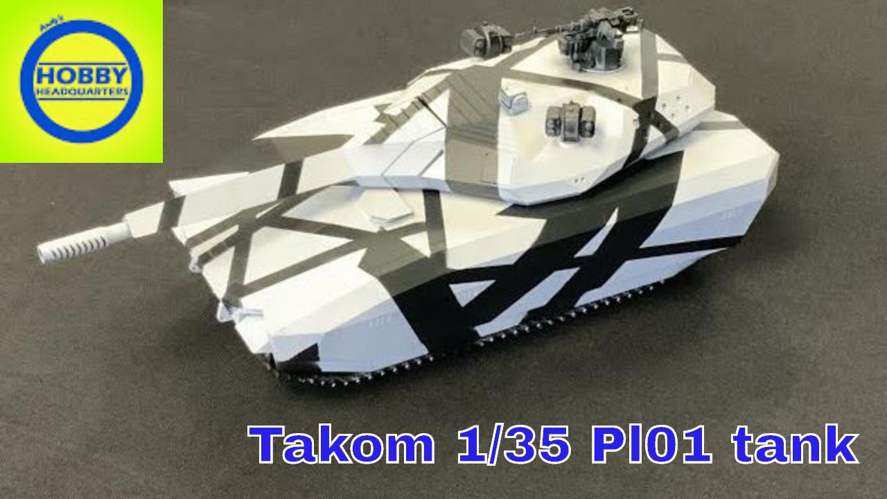 Building the Takom 1/35 PL 01 modern sci fi tank,[ A Great first tank project for beginners.]