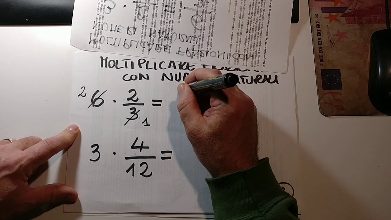 Moltiplicare frazioni con numeri naturali