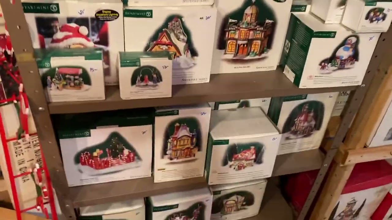 Thousands of Department 56 in the attic!