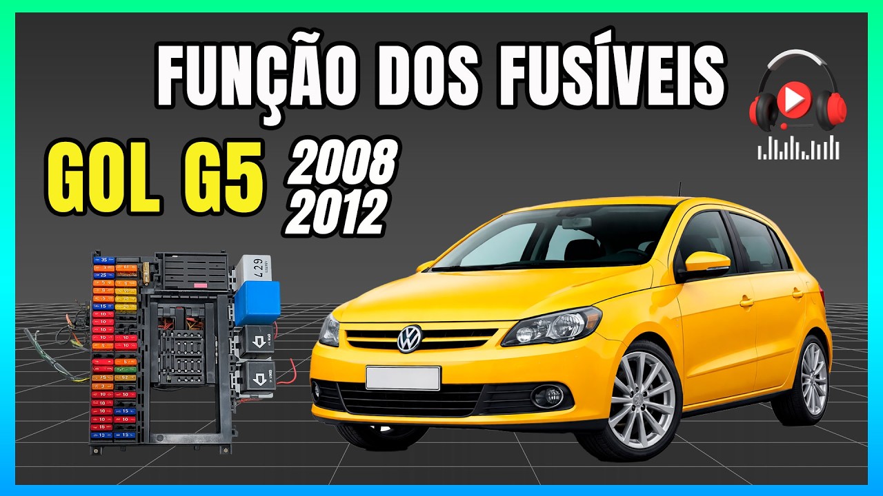 FUNÇÃO DOS FUSÍVEIS GOL G5 (2009/2012) - ÁUDIO