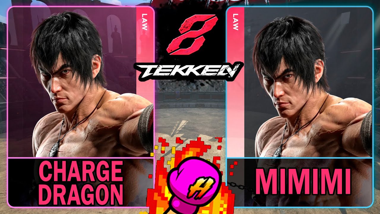Tekken 8 Charge Dragon (LAW) VS Mimimi (LAW)🥊 鉄拳8🥊4K 60ᶠᵖˢ🥊T8🥊TK8 #tekken