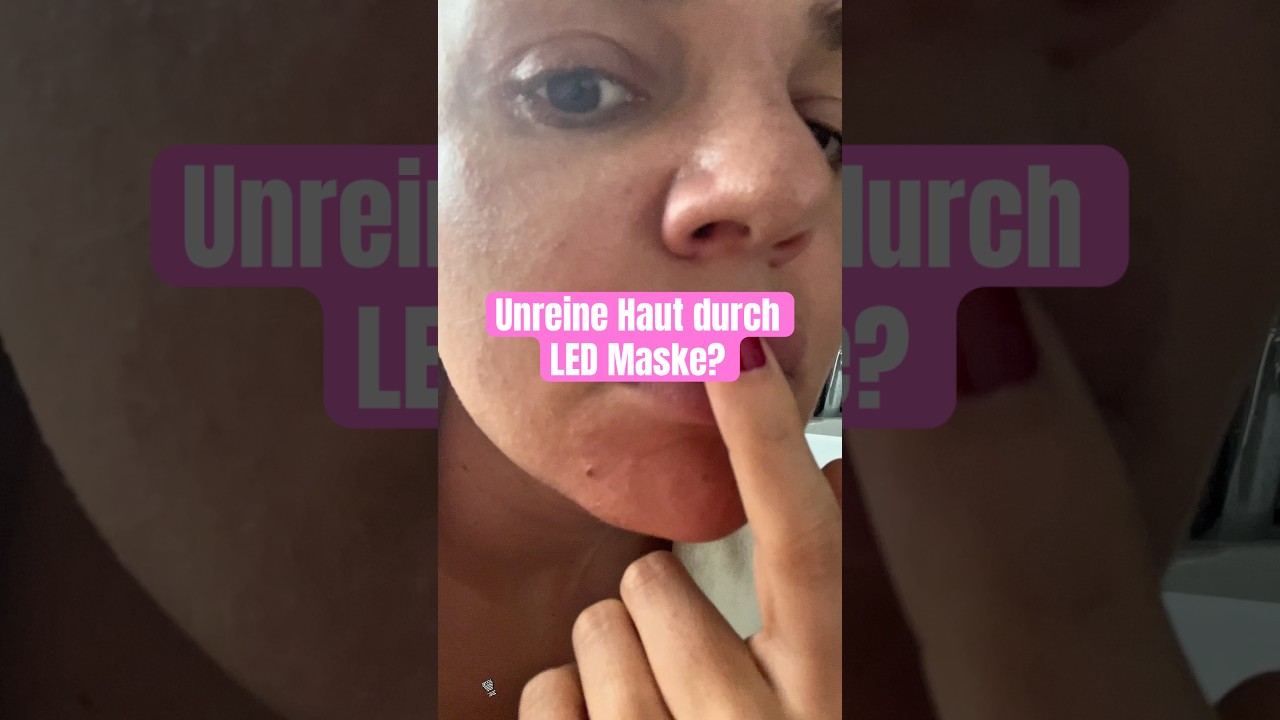 Unreine Haut durch LED Maske? Halte sie sauber! 