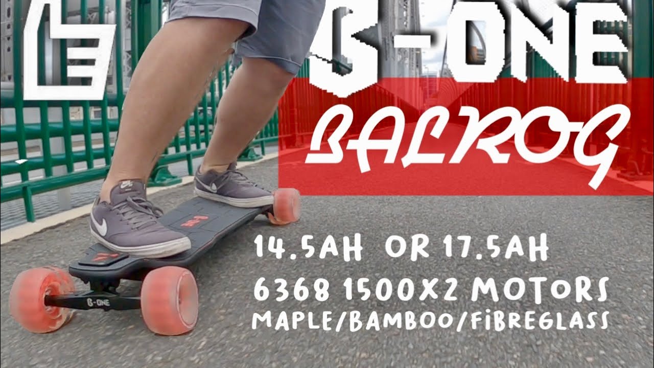 B-ONE Balrog Bamboo electric skateboard first ride and review + $150 discount code