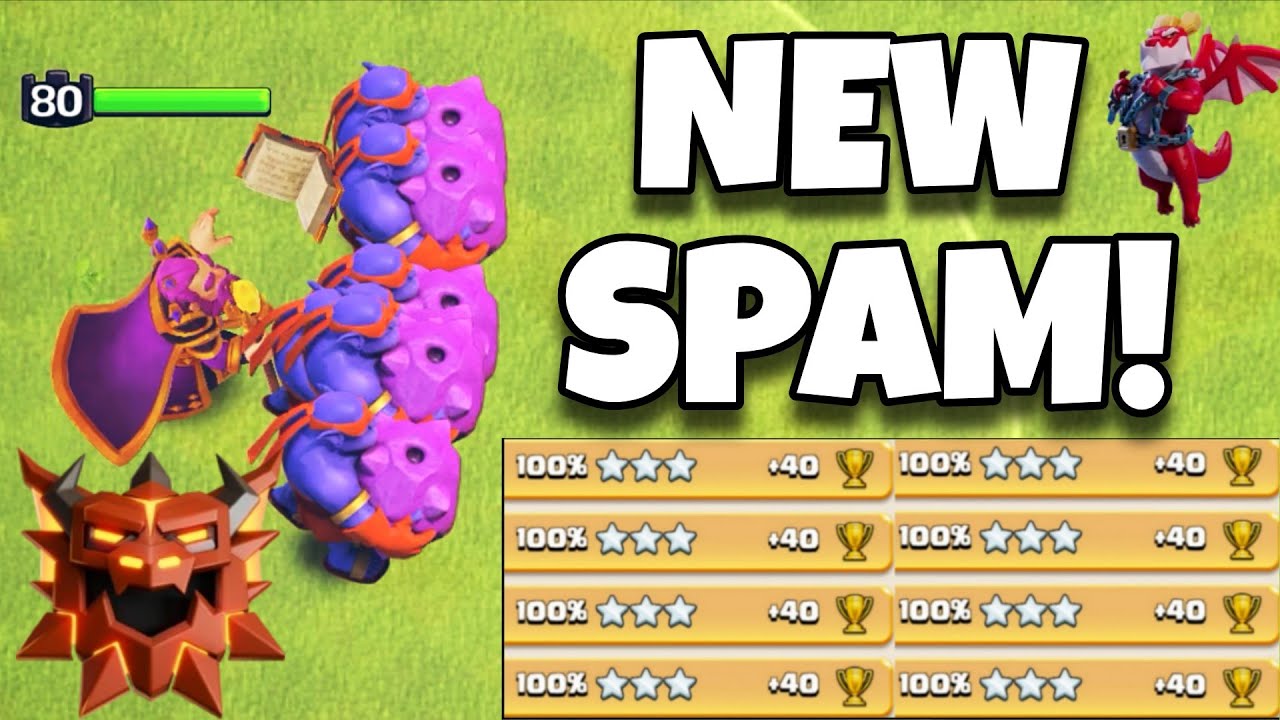 No Skill Needed! Super Bowler SPAM is BROKEN in Legend League Best th18 attack strategy in coc 