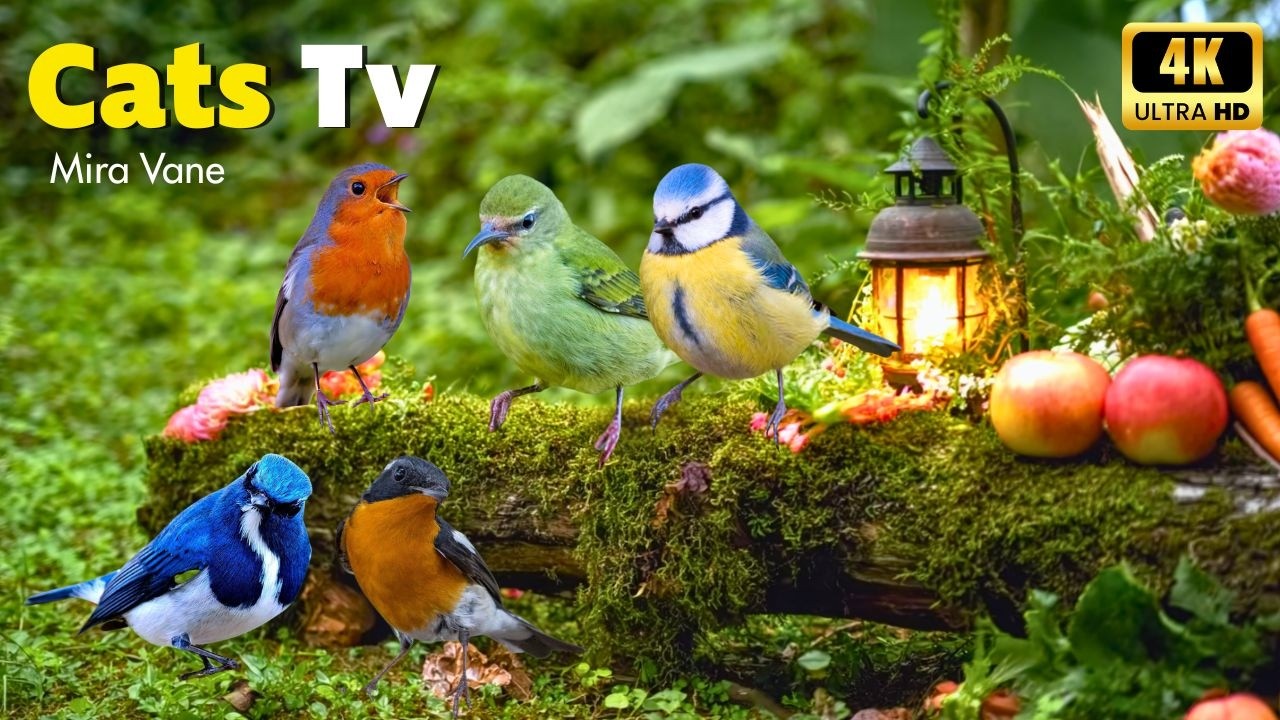 Cat’s Favorite Show 🐦😺 | Peaceful Birds and Relaxing Nature That Keep Them Captivated 🌿