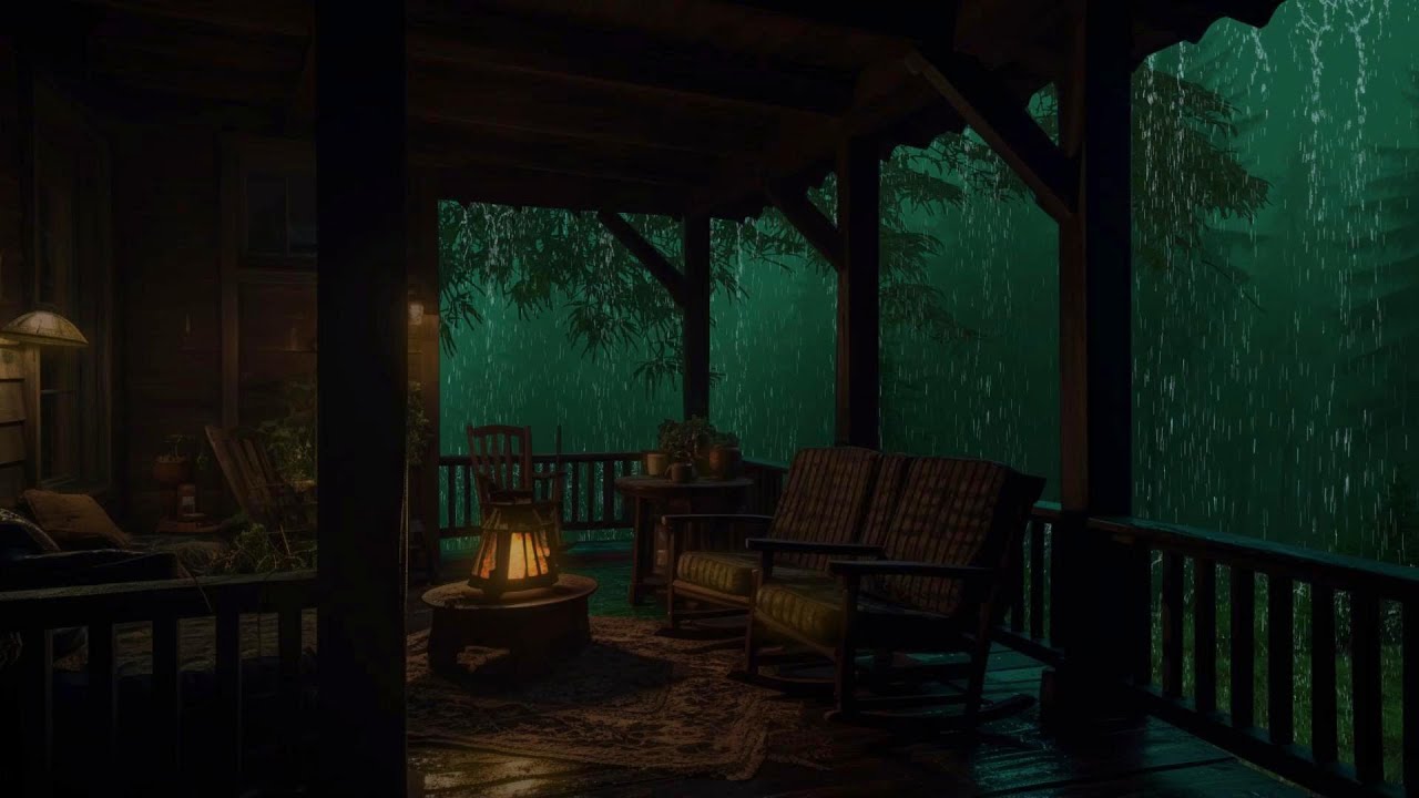 Midnight Thunderstorm with Heavy Rain &ndash; Perfect Sleep Ambience