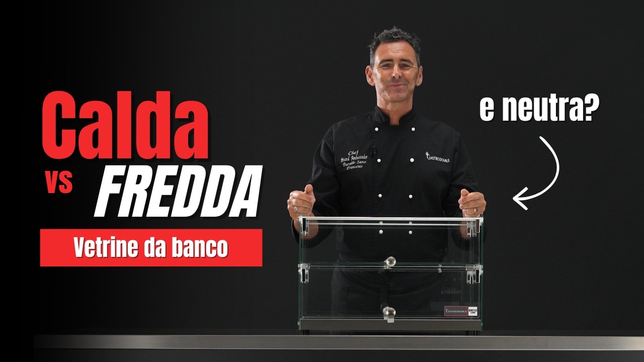 Vetrina espositiva da banco refrigerata, neutra e calda | Gastrodomus