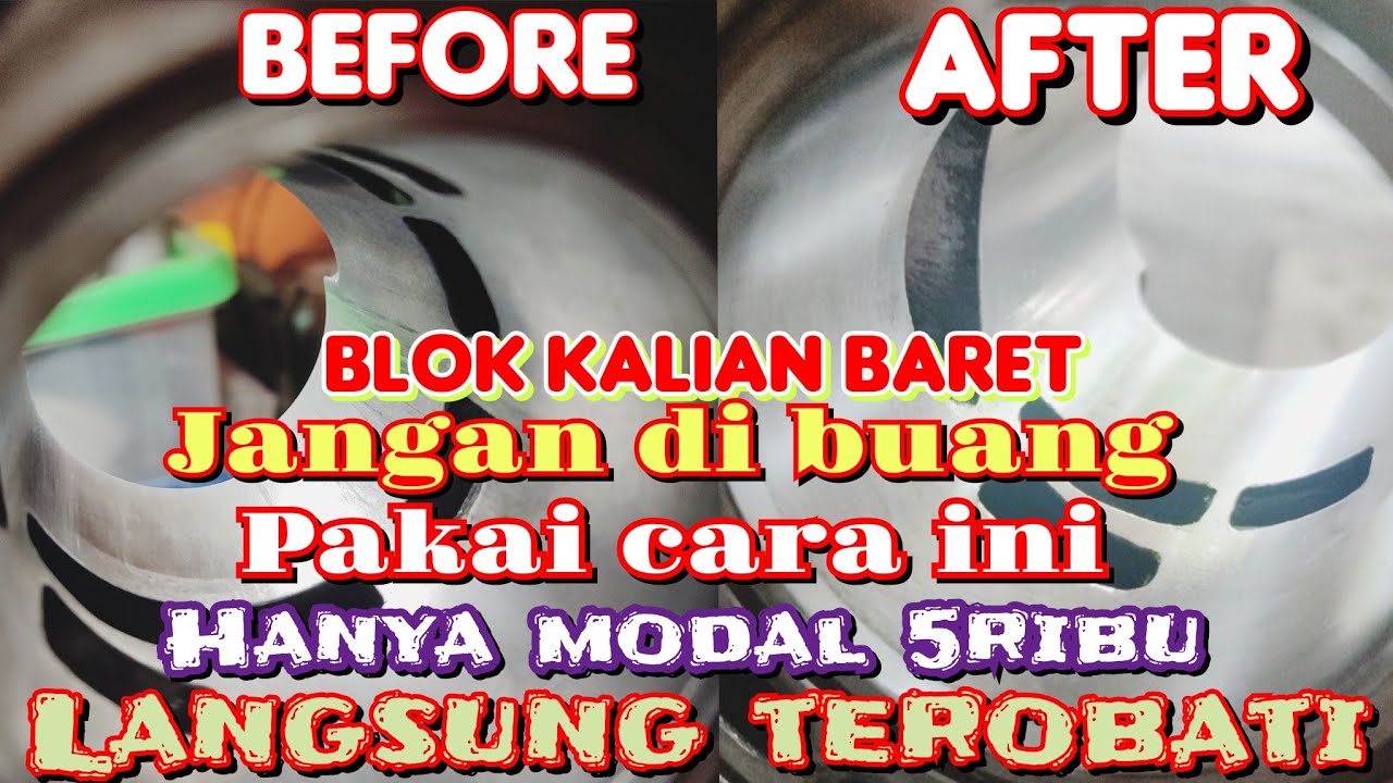 cara mengatasi blok seher ninja baret tanpa ke tukang bubut
